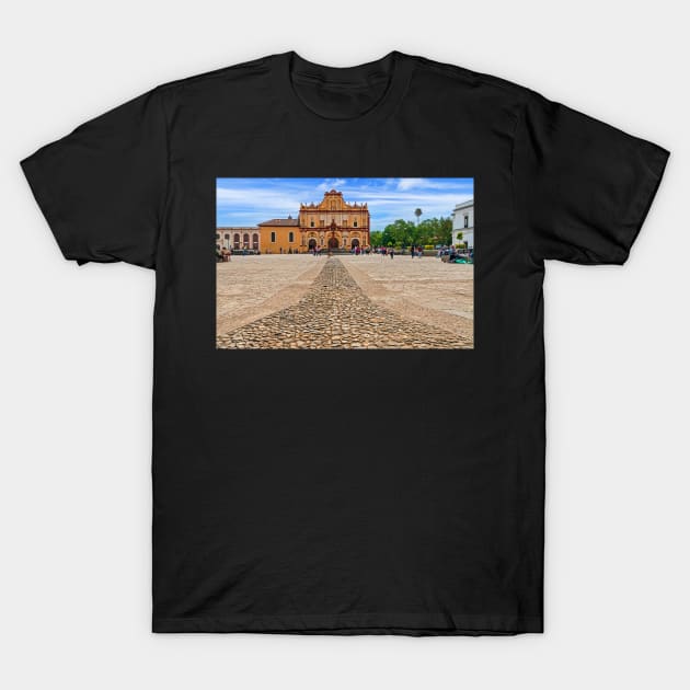 Cathedral, San Cristobal de las Casas, Mexico T-Shirt by bulljup